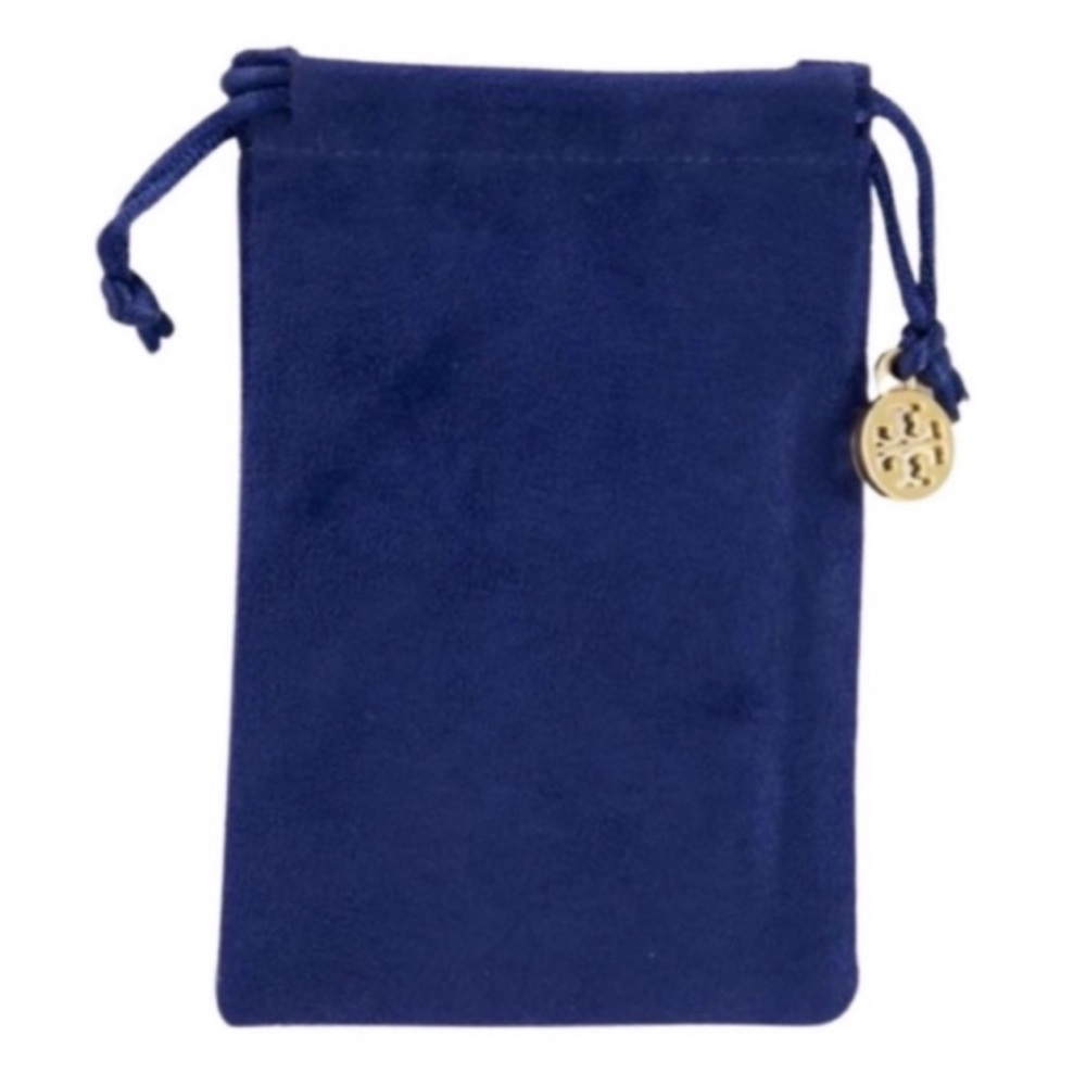 TORY BURCH • Black Milgrain Logo Cuff Bracelet - Picture 7 of 7